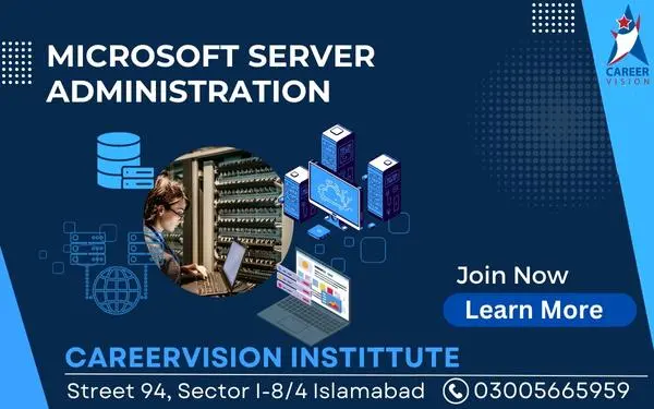 Banner image banner of Microsoft Server Administration MCSA course in islamabad Rawalpindi